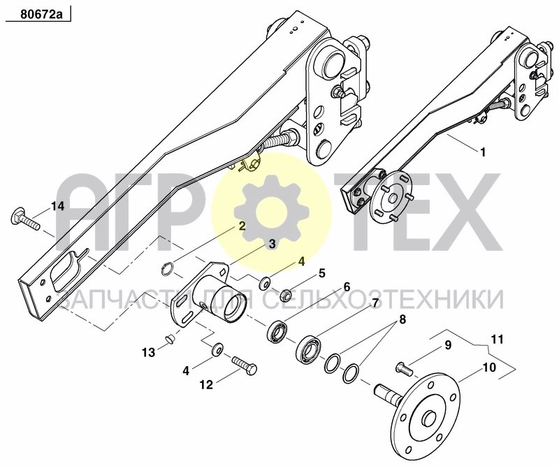 Чертеж AXLE AND WHEELS