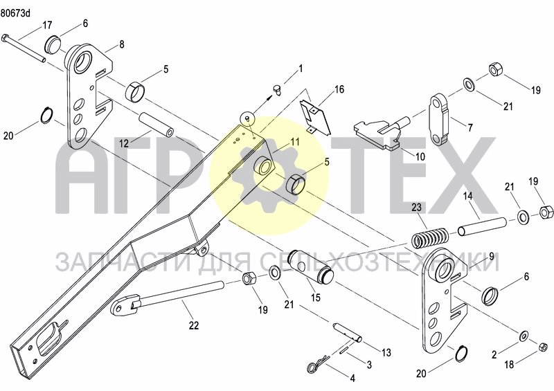 Чертеж AXLE AND WHEELS