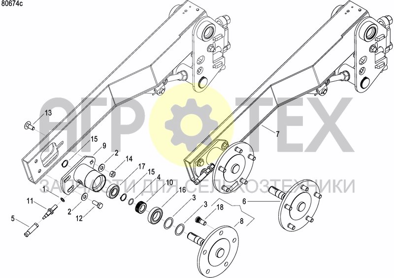 Чертеж AXLE AND WHEELS