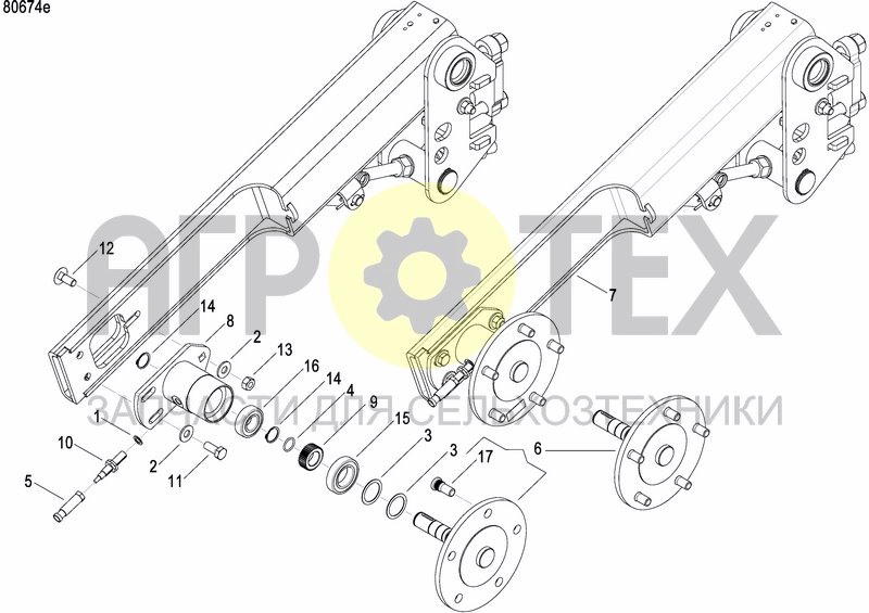 Чертеж AXLE AND WHEELS