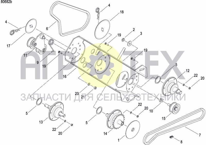 Чертеж GRANULE APPLICATOR DRIVE