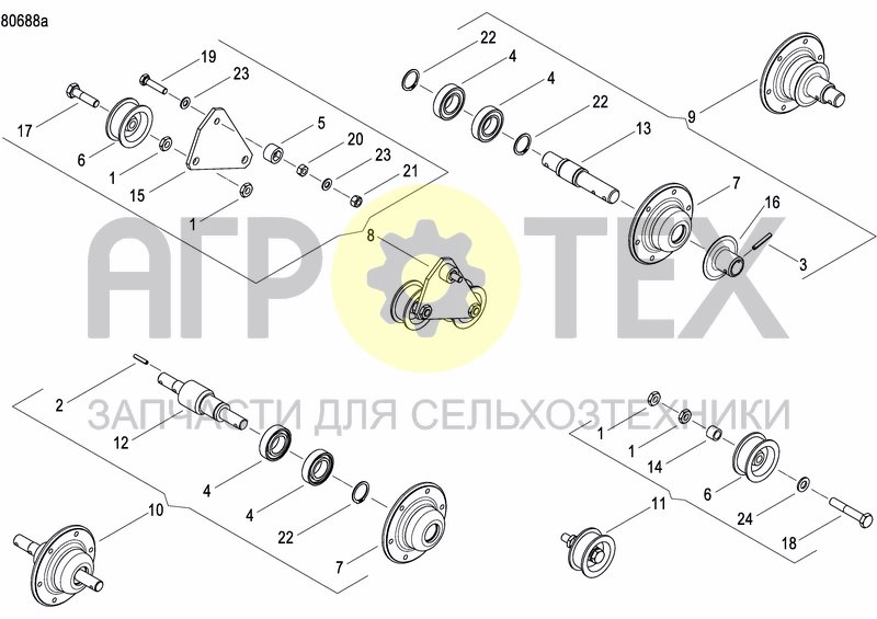 Чертеж GRANULE APPLICATOR DRIVE