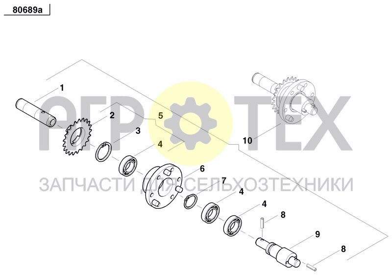 Чертеж GRANULAR APPLICATOR DRIVE