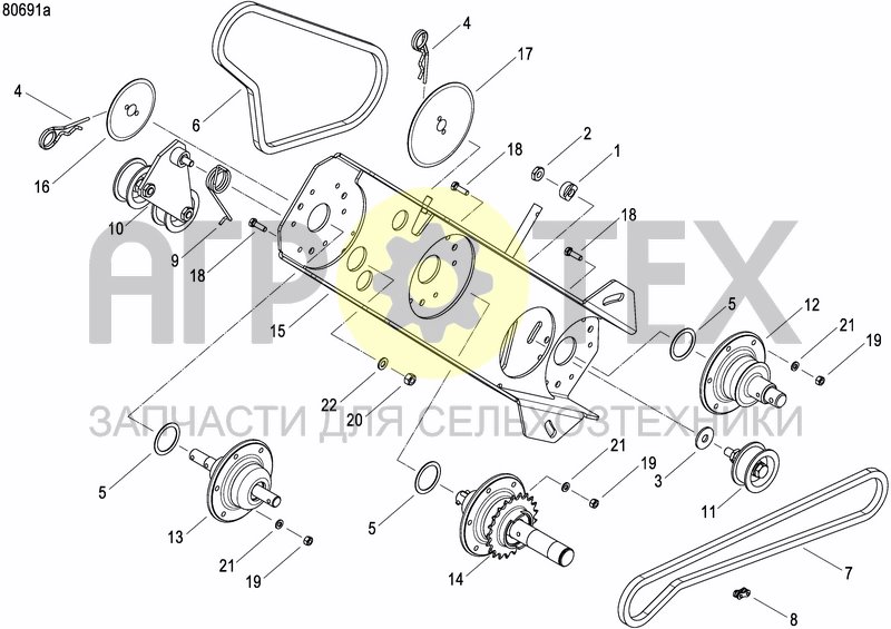 Чертеж GRANULE APPLICATOR DRIVE