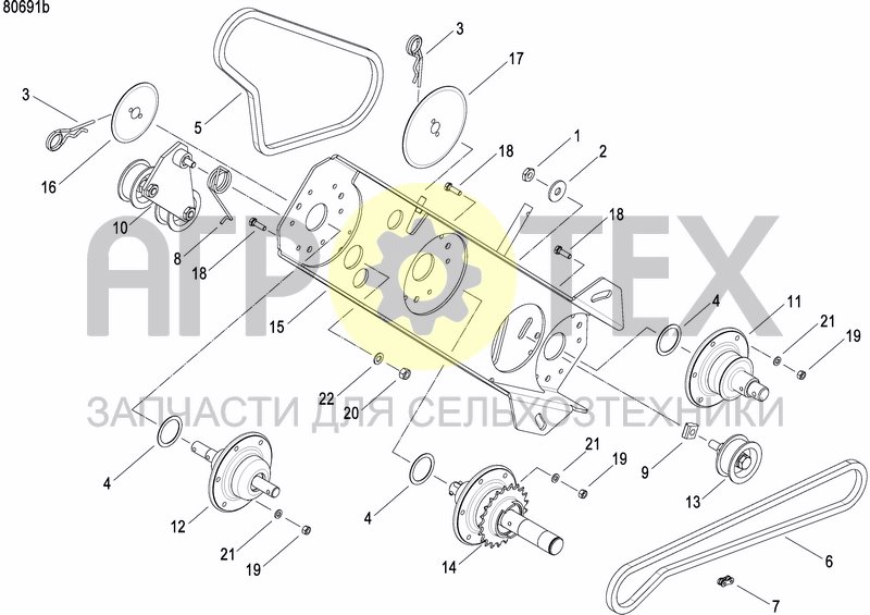 Чертеж GRANULE APPLICATOR DRIVE