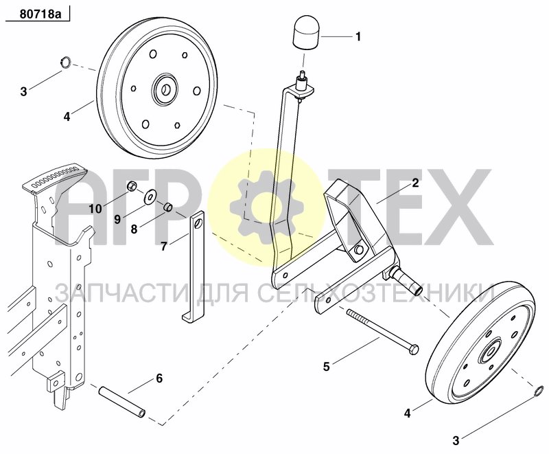 Чертеж FRONT PRESS WHEEL