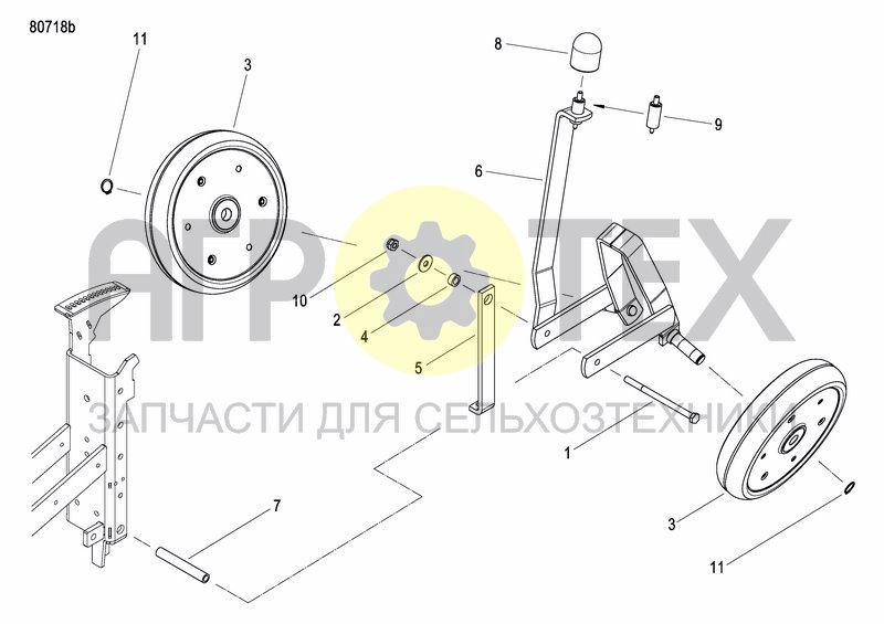 Чертеж FRONT PRESS WHEEL