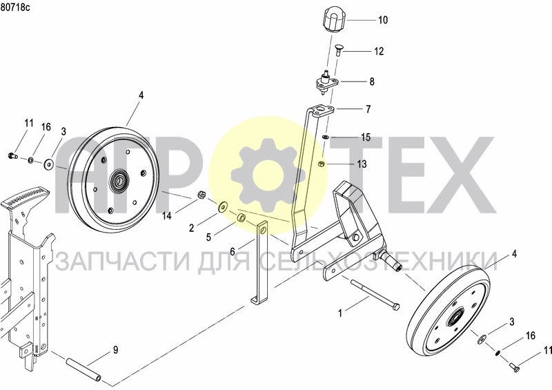 Чертеж FRONT PRESS WHEEL