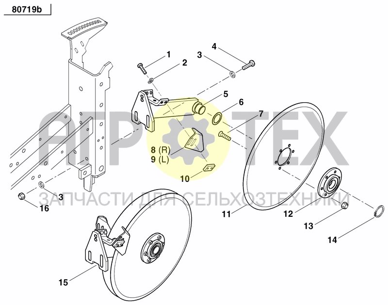 Чертеж FRONT PRESS WHEEL