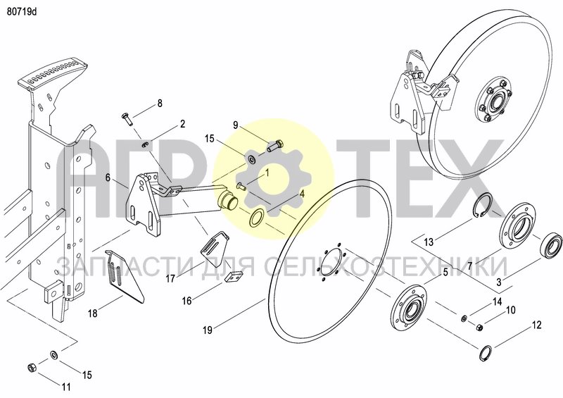 Чертеж FRONT PRESS WHEEL