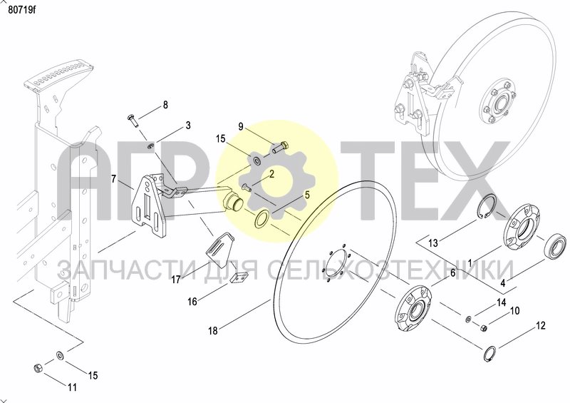 Чертеж FRONT PRESS WHEEL