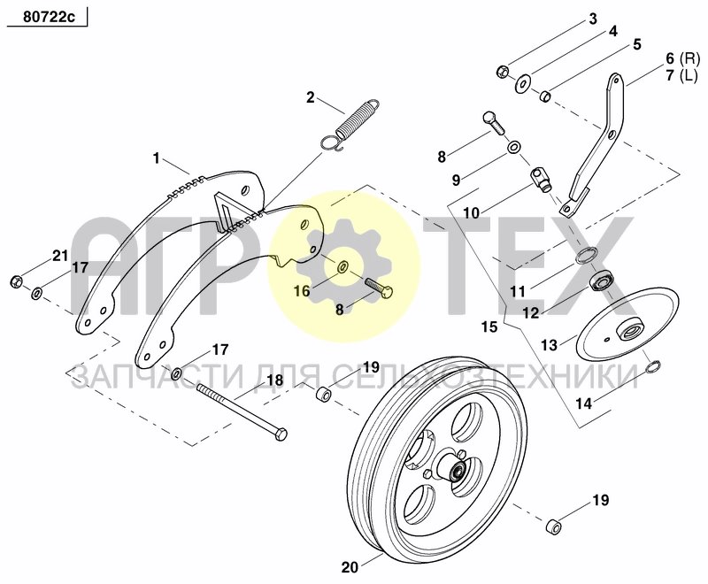 Чертеж REAR PRESS WHEEL