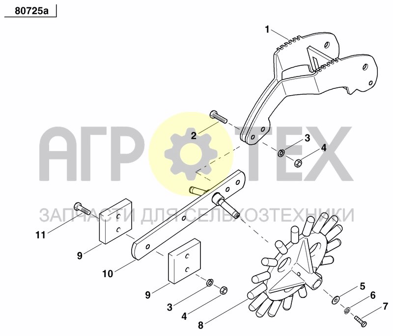 Чертеж REAR PRESS WHEEL