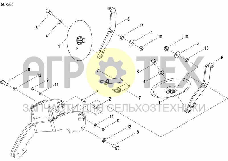 Чертеж REAR PRESS WHEEL