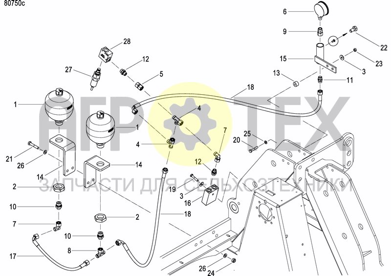 Чертеж HYDRAULIC BALLASTING KIT