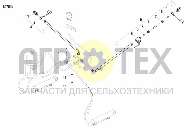 Чертеж HYDRAULIC BALLASTING KIT