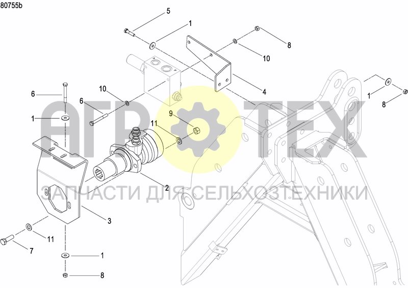 Чертеж HYDR. FAN DRIVE