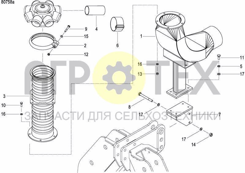 Чертеж ASSEMBLY KIT FERTILIZER