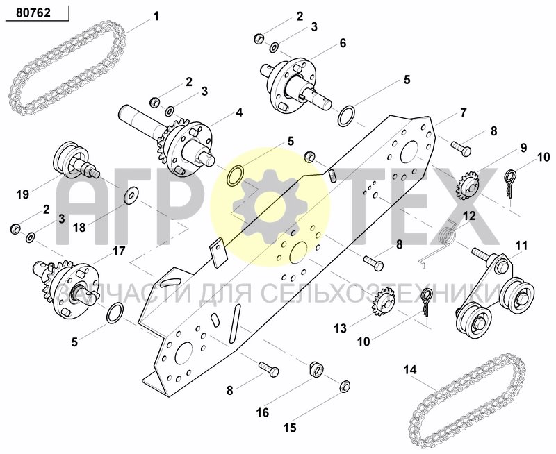 Чертеж GRANULAR APPLICATOR DRIVE