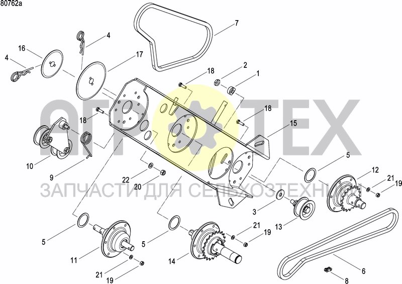 Чертеж GRANULE APPLICATOR DRIVE