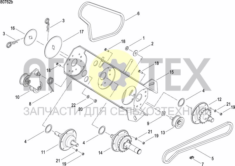 Чертеж GRANULE APPLICATOR DRIVE