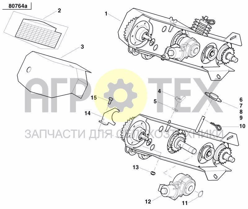 Чертеж GRANULAR APPLICATOR DRIVE