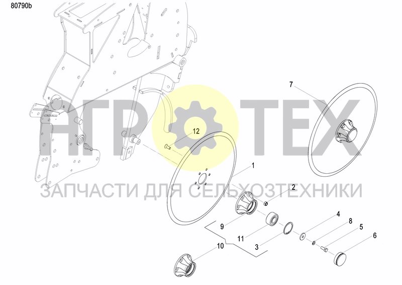 Чертеж FRONT PRESS WHEEL