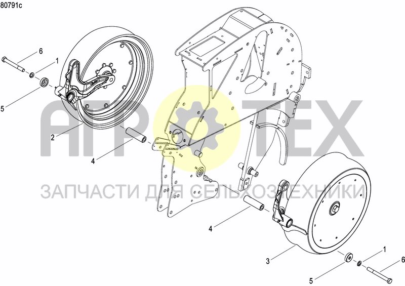 Чертеж FRONT PRESS WHEEL