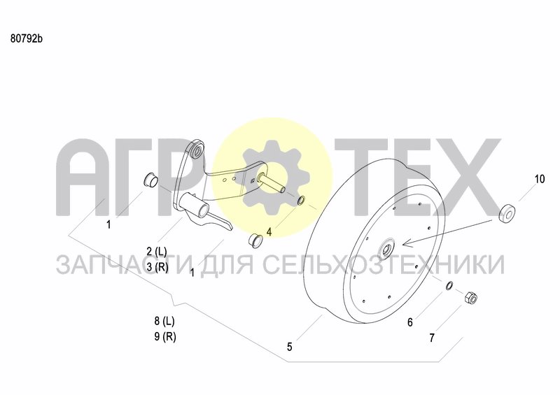 Чертеж FRONT PRESS WHEEL