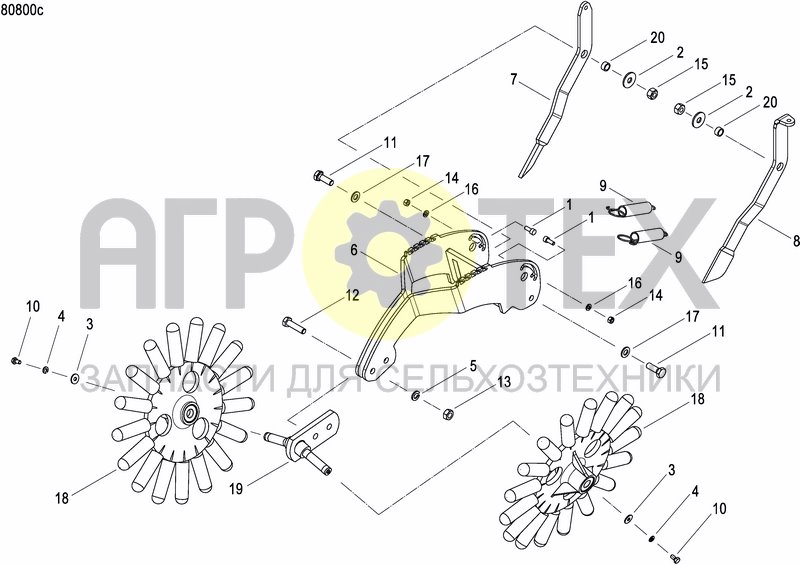 Чертеж REAR PRESS WHEEL