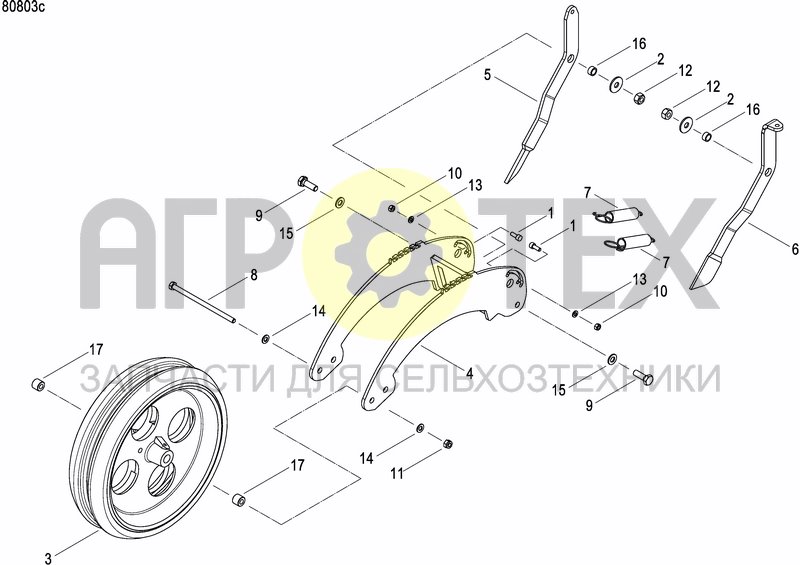 Чертеж REAR PRESS WHEEL