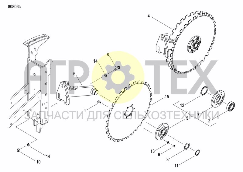 Чертеж FRONT PRESS WHEEL