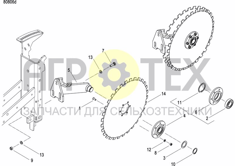 Чертеж FRONT PRESS WHEEL