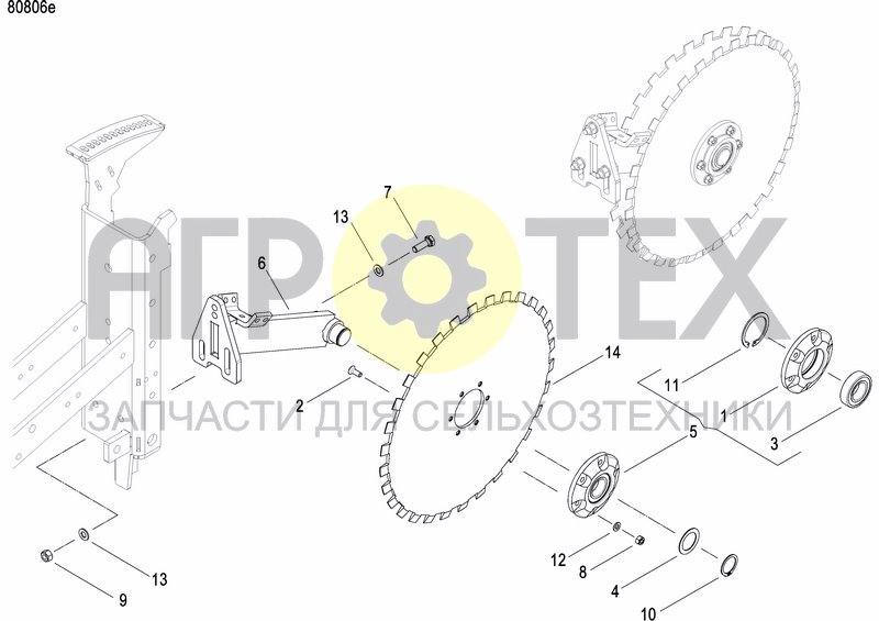 Чертеж FRONT PRESS WHEEL