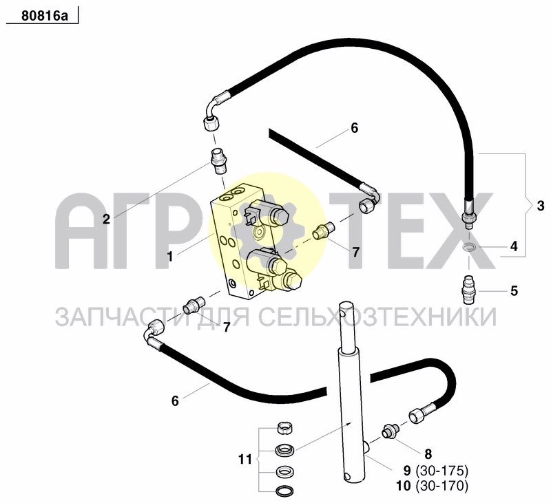 Чертеж DISC MARKER SINGLE HYDR.FOLDABLE