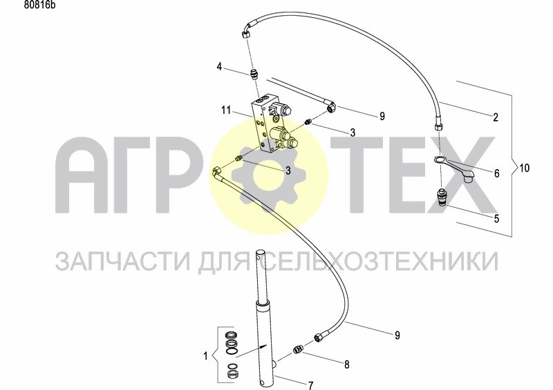 Чертеж DISC MARKER SINGLE HYDR.FOLDABLE