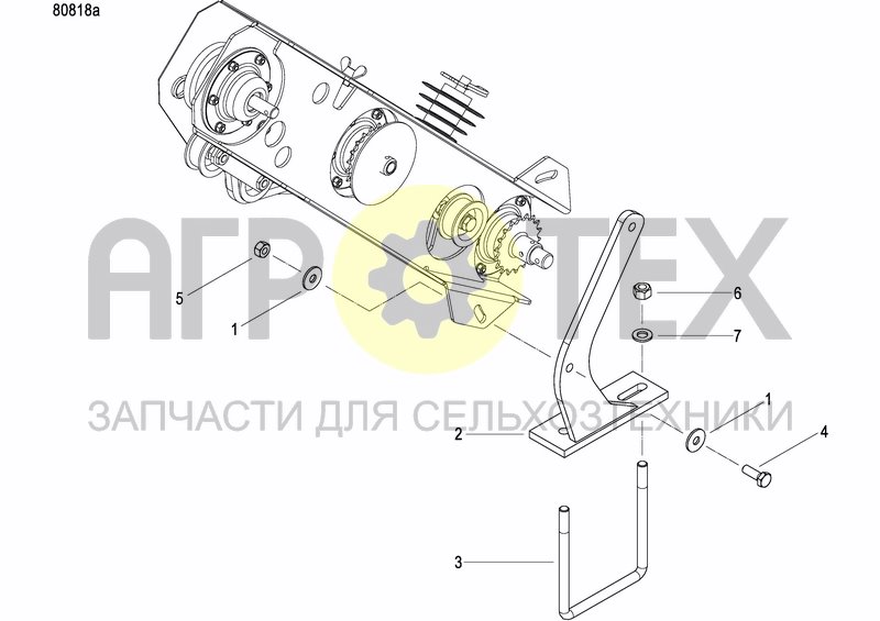 Чертеж GRANULAR APPLICATOR DRIVE