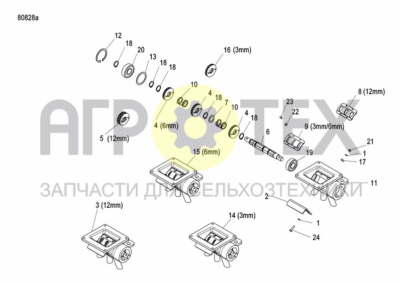 Чертеж GRANULE APPLICATOR HOPPER