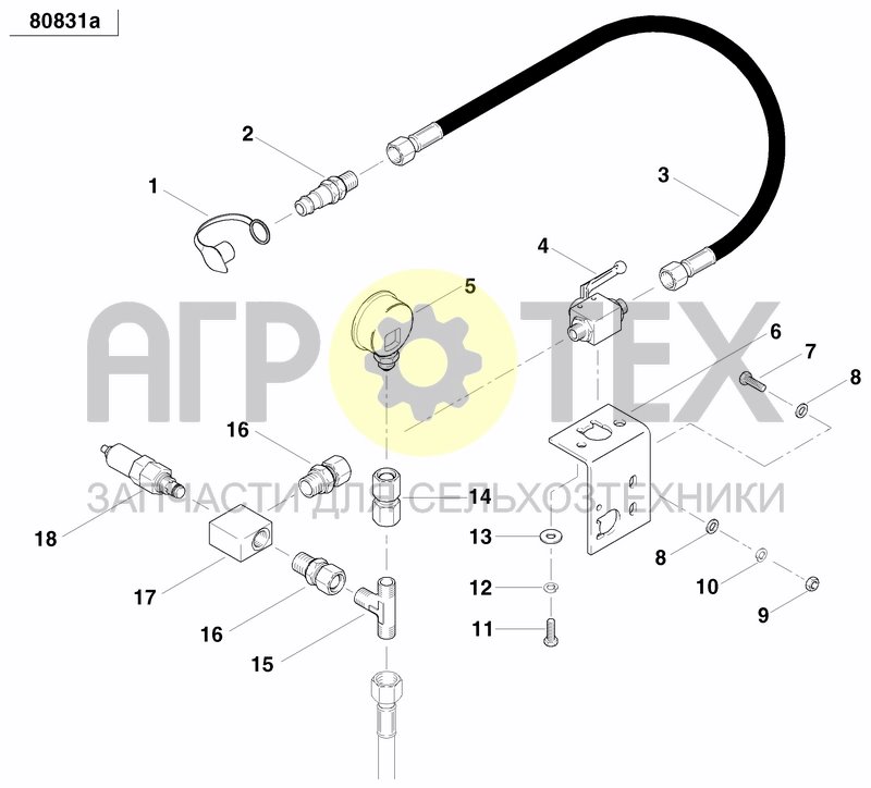 Чертеж HYDRAULIC BALLASTING KIT