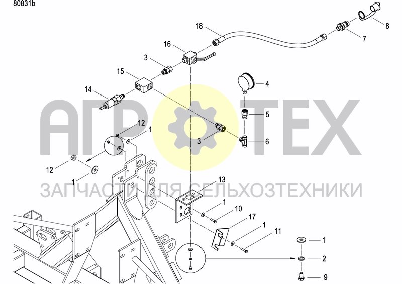 Чертеж HYDRAULIC BALLASTING KIT