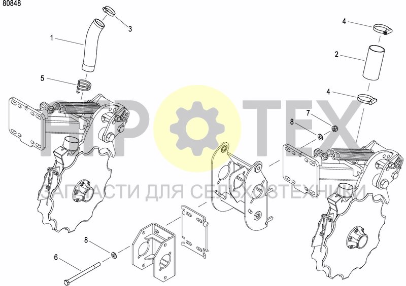 Чертеж COULTER FERTILIZER PRECISION DRILL