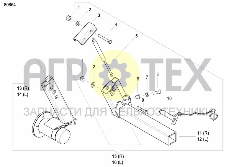 Чертеж AXLE AND WHEELS