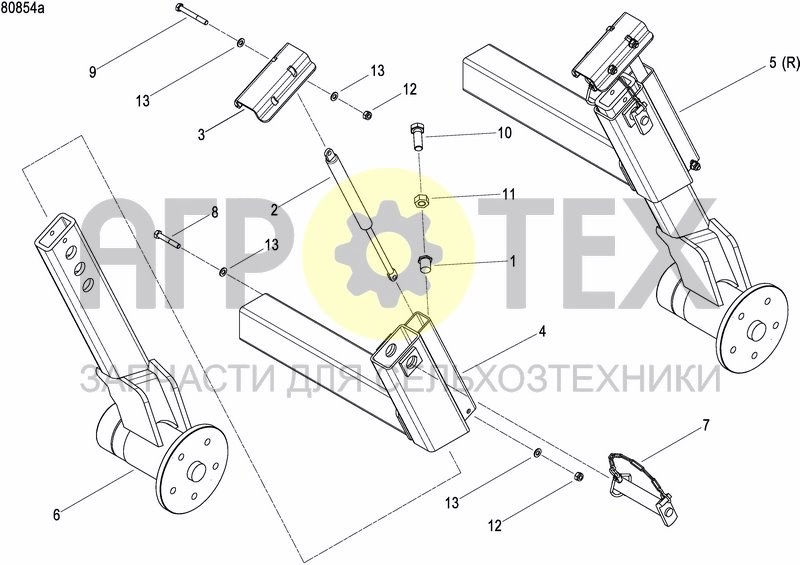 Чертеж AXLE AND WHEELS