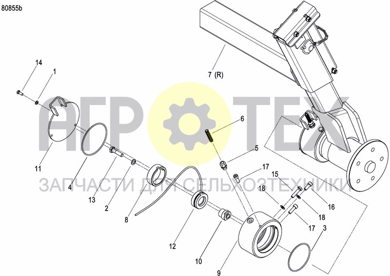 Чертеж AXLE AND WHEELS