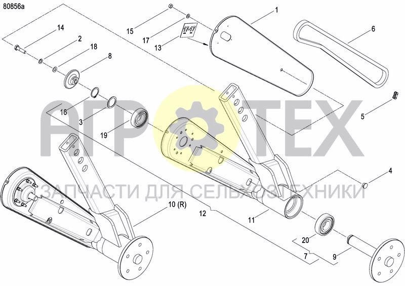 Чертеж AXLE AND WHEELS