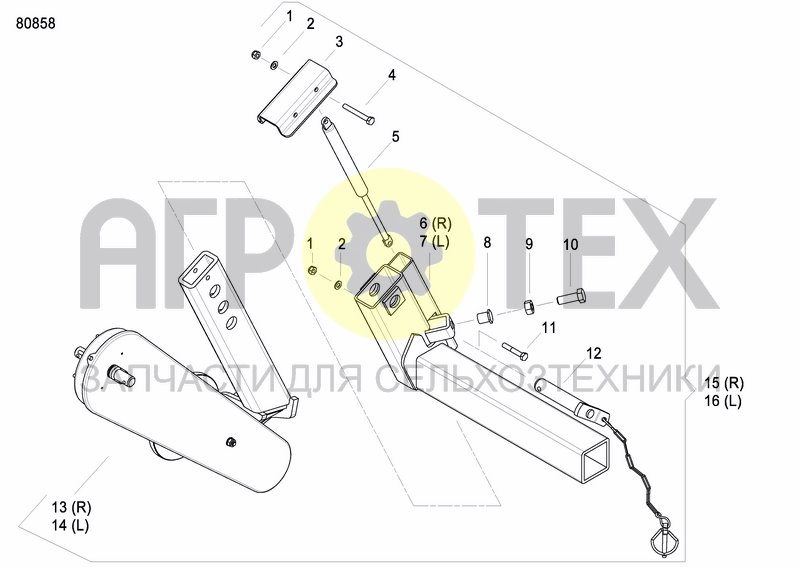 Чертеж AXLE AND WHEELS