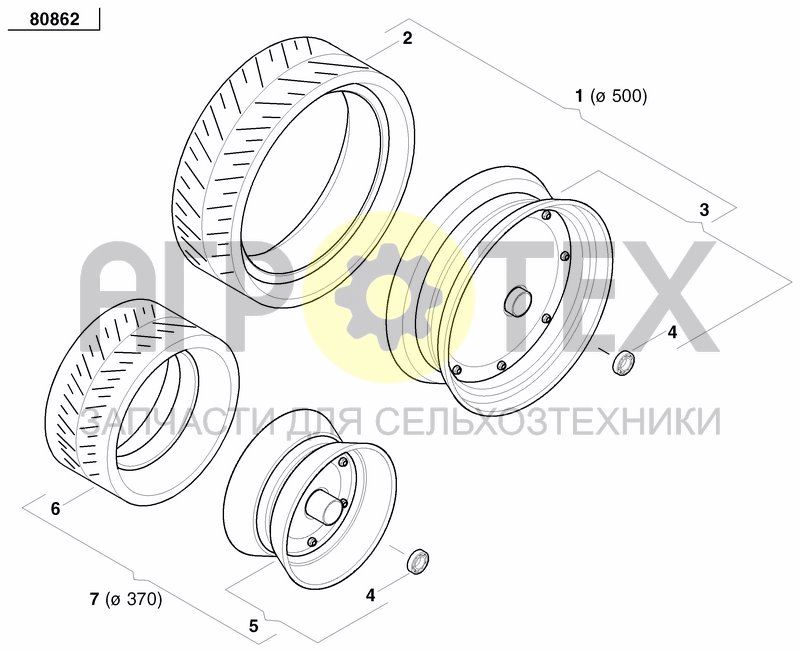 Чертеж PRESS WHEEL