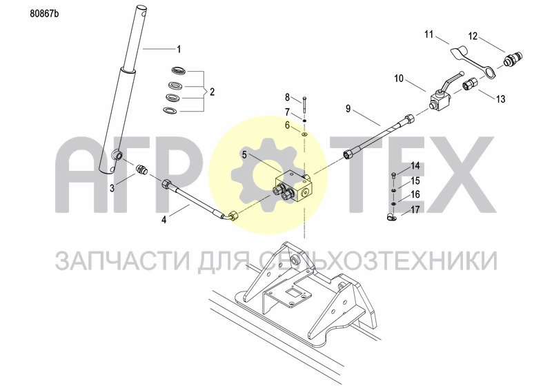 Чертеж DISC MARKER SINGLE HYDR.FOLDABLE