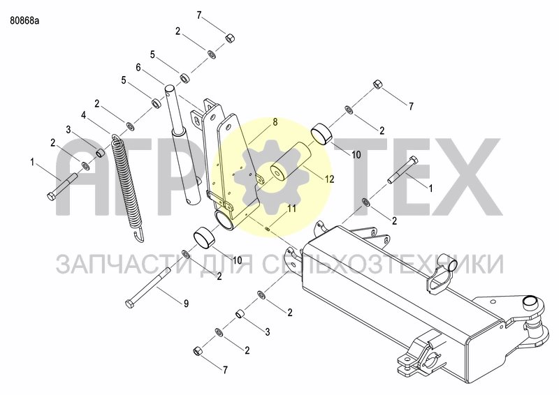 Чертеж DISC MARKER SINGLE HYDR.FOLDABLE