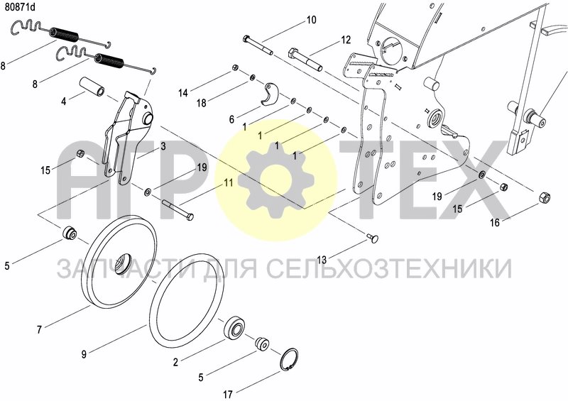 Чертеж INTERMEDIATE PRESS WHEEL